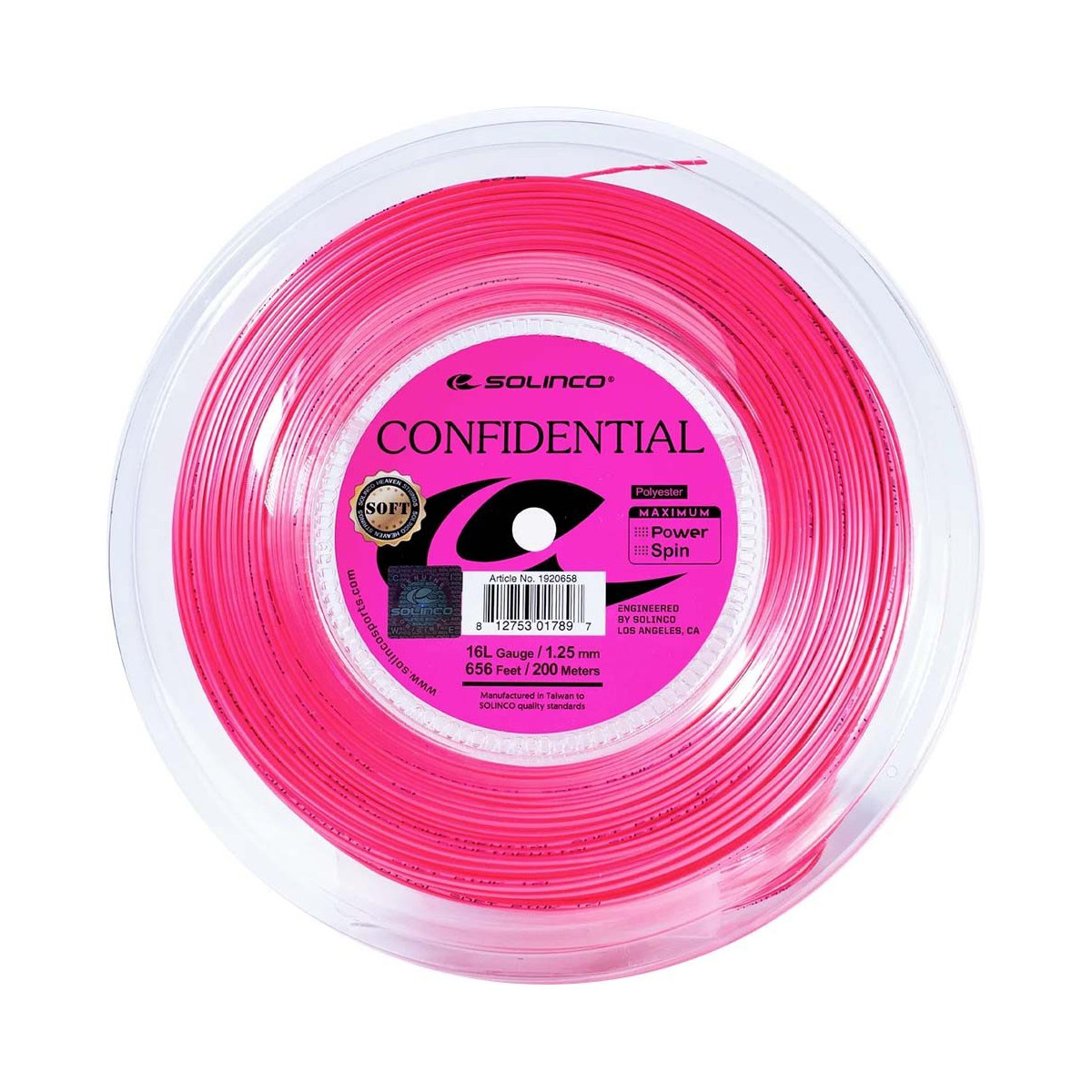 Solinco Confidential Soft Tennissaite 200 m Saitenrolle