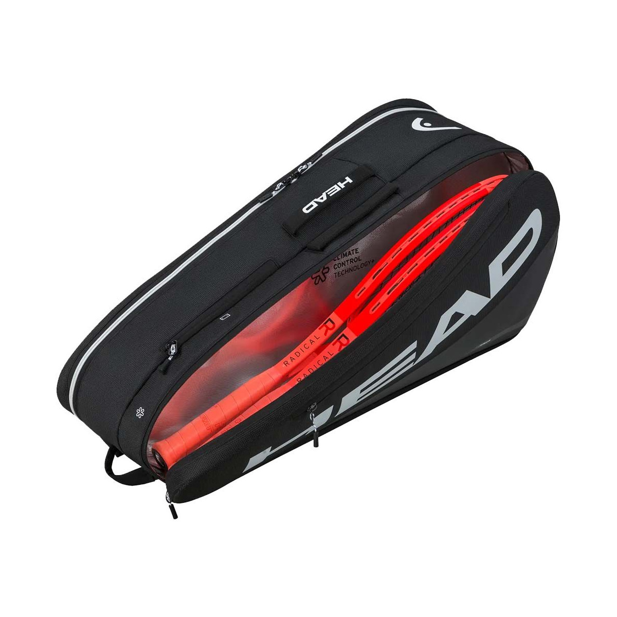 Head Tour M 6R Schl&auml;gertasche (Thermobag) Schwarz