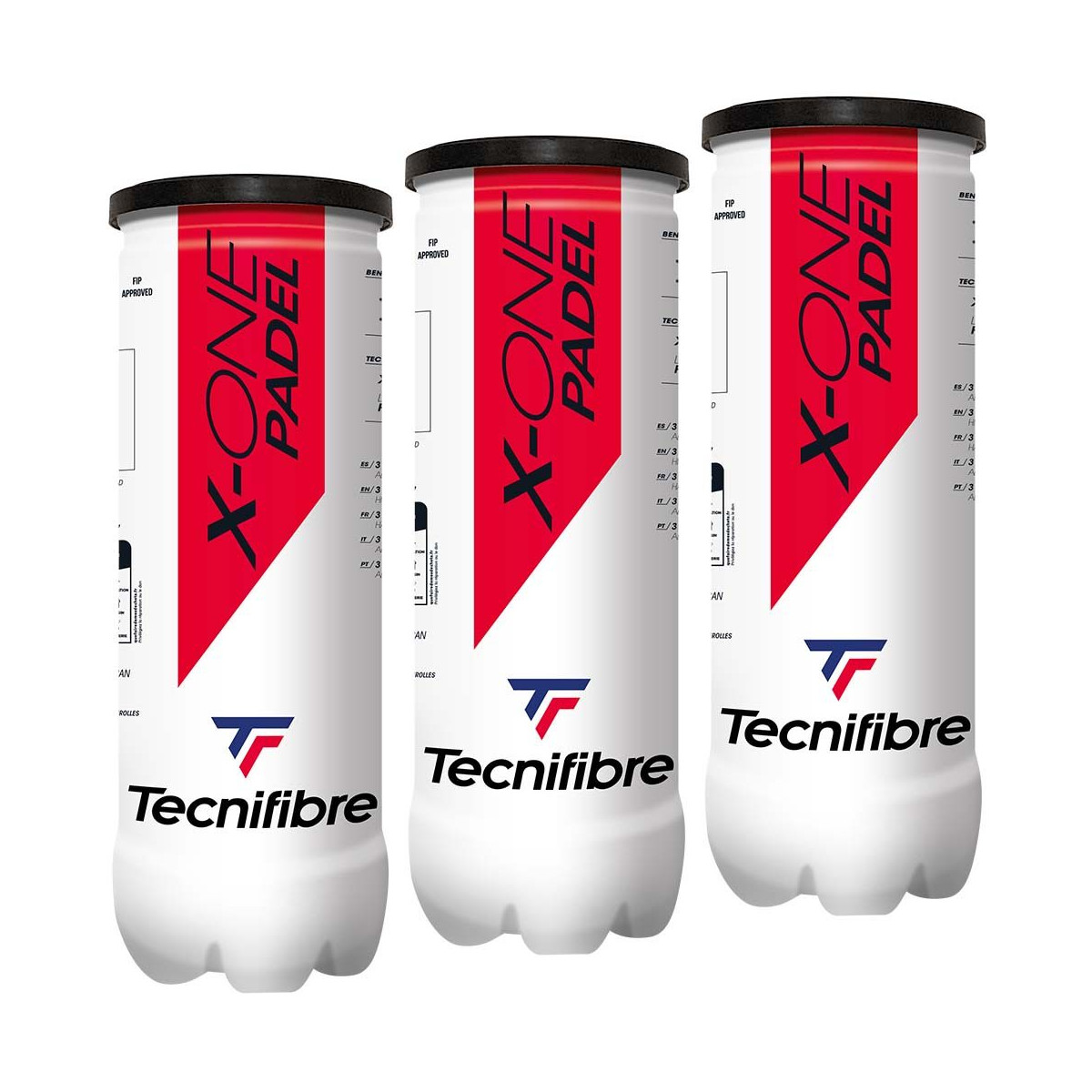 Tecnifibre X-One Padel Padelb&auml;lle Tripack (3 Dosen mit je 3 B&auml;llen)