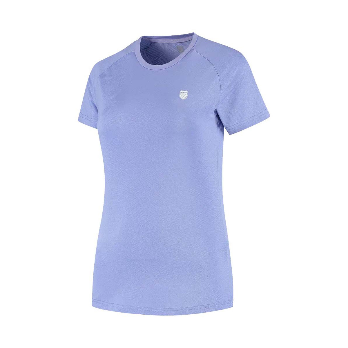 K-Swiss Hypercourt Crew Tee Jacquard Damen T-Shirt Violett