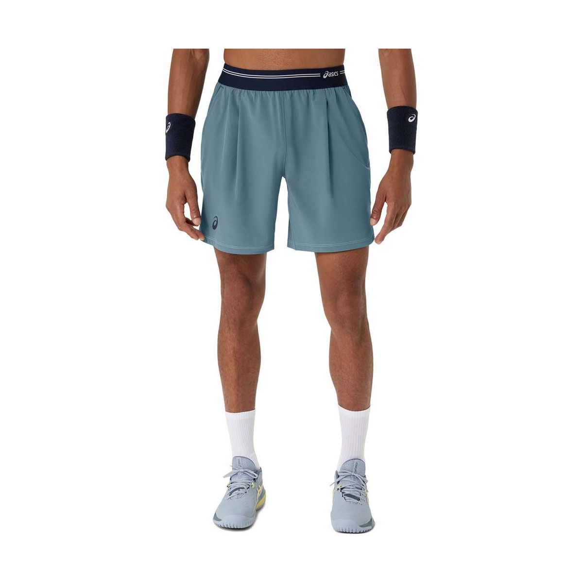 Asics Game Herren Tennisshorts Blaugrau