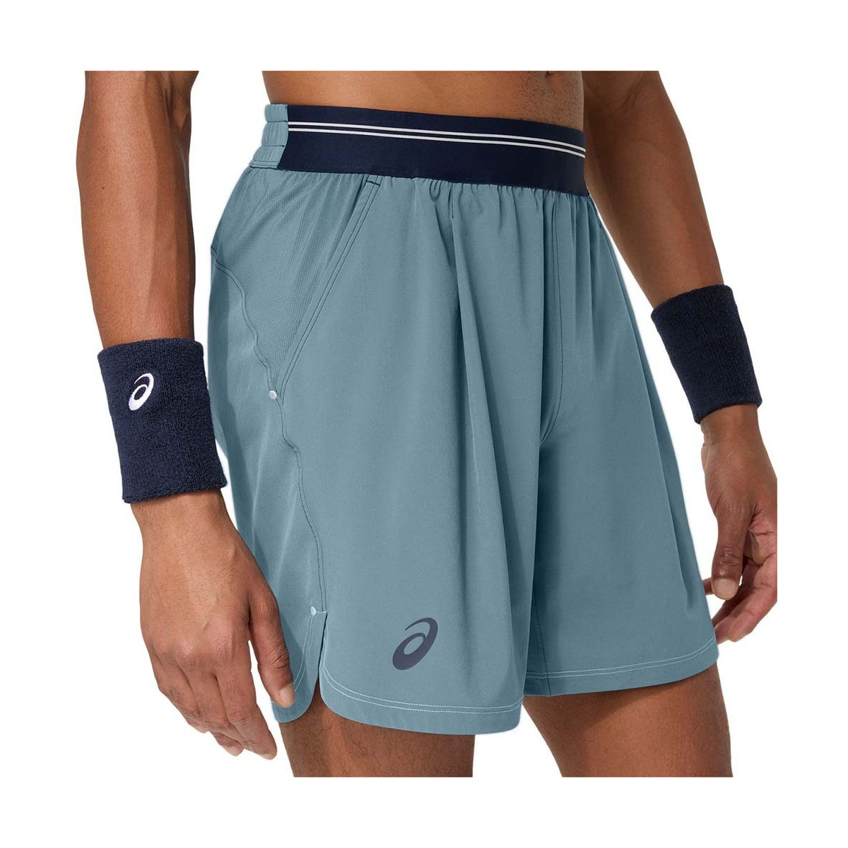 Asics Game Herren Tennisshorts Blaugrau