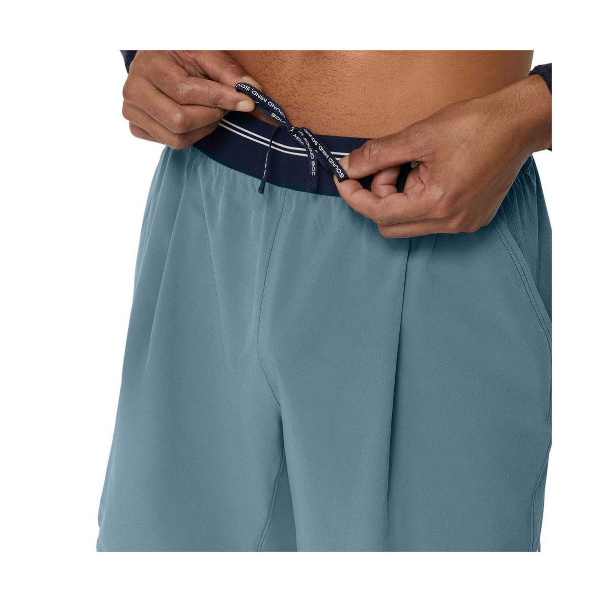 Asics Game Herren Tennisshorts Blaugrau