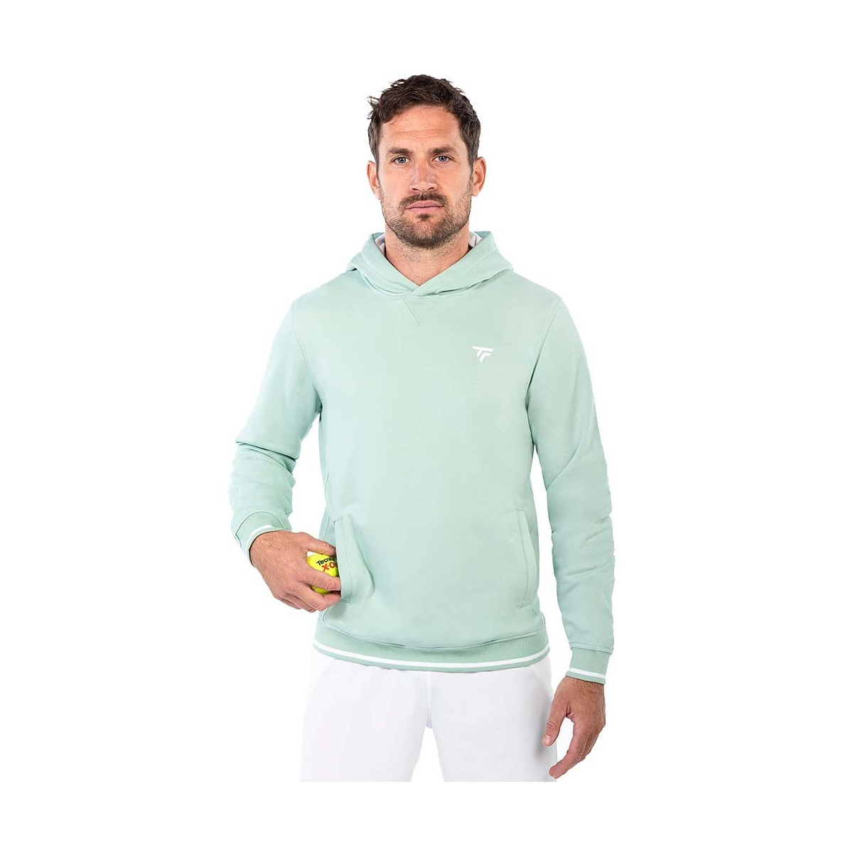 Tecnifibre Team Terry Hoodie Kapuzenpullover Pastellgr&uuml;n
