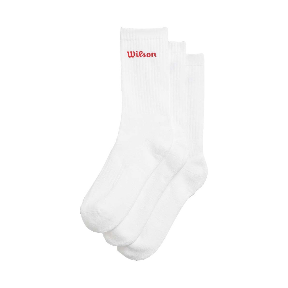 Wilson Crew Logo Tennissocken 3er-Pack Wei&szlig;