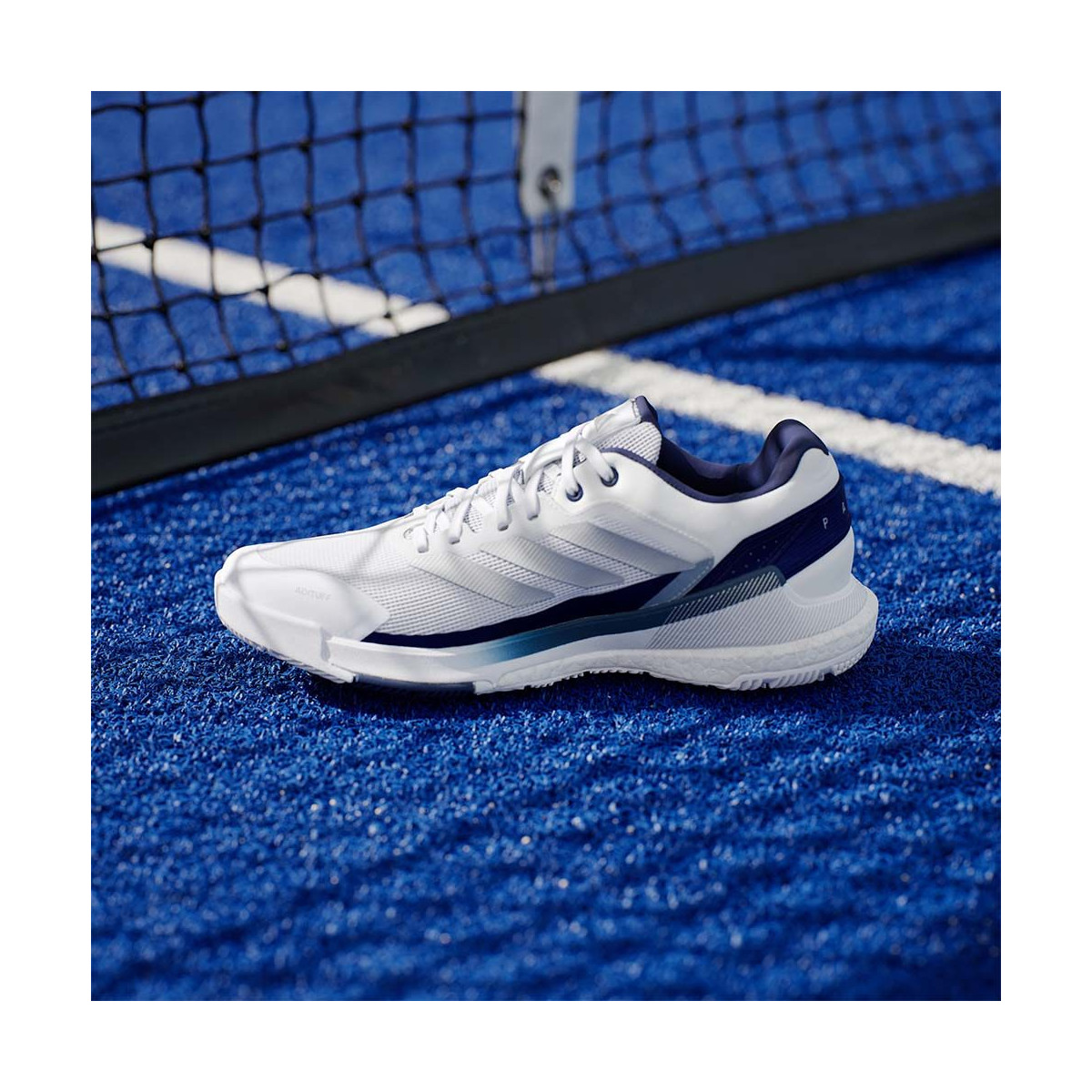 Adidas Crazyquick Boost Padelschuhe Wei&szlig; / Marineblau