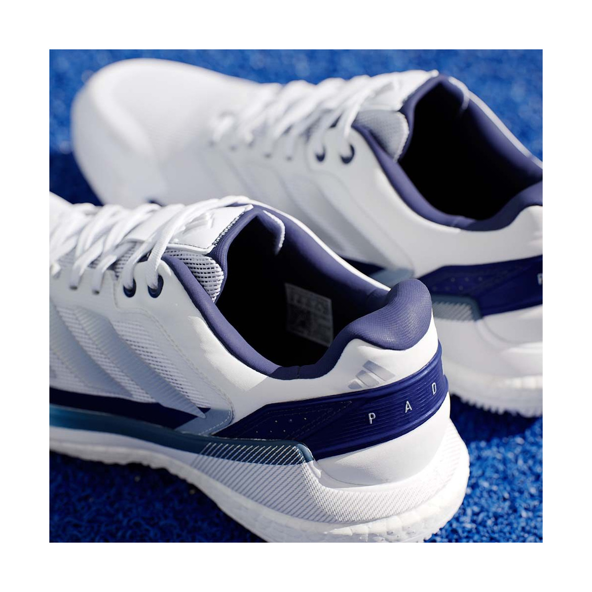 Adidas Crazyquick Boost Padelschuhe Wei&szlig; / Marineblau