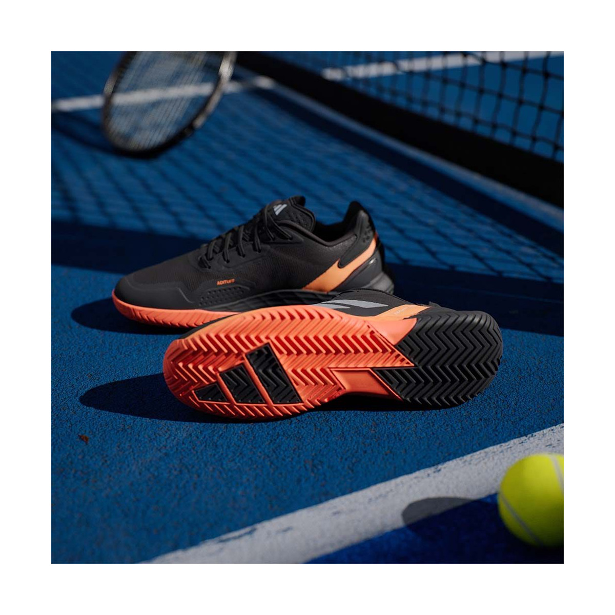 Adidas Defiant Speed 2 Tennisschuhe Schwarz / Orange