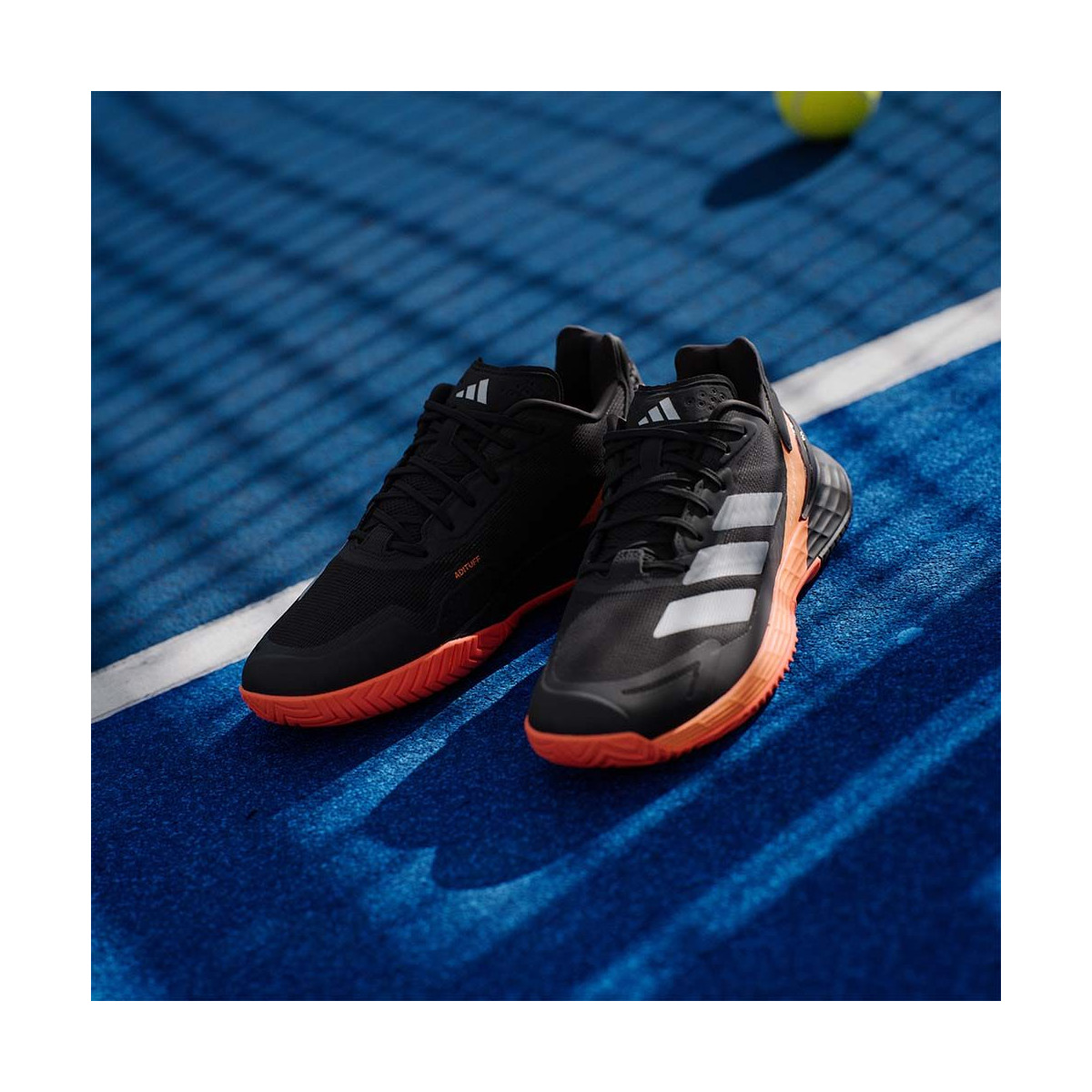 Adidas Defiant Speed 2 Tennisschuhe Schwarz / Orange