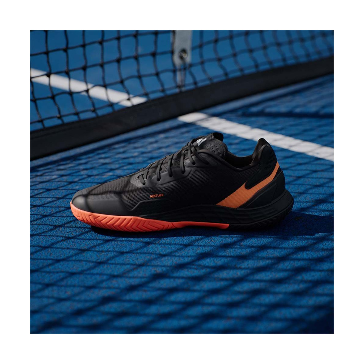 Adidas Defiant Speed 2 Tennisschuhe Schwarz / Orange