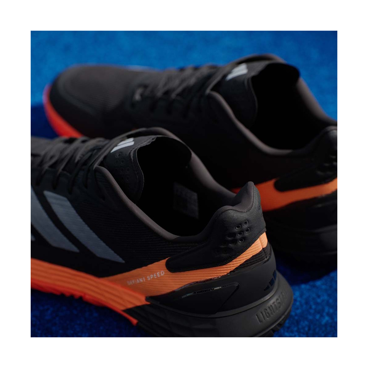 Adidas Defiant Speed 2 Tennisschuhe Schwarz / Orange