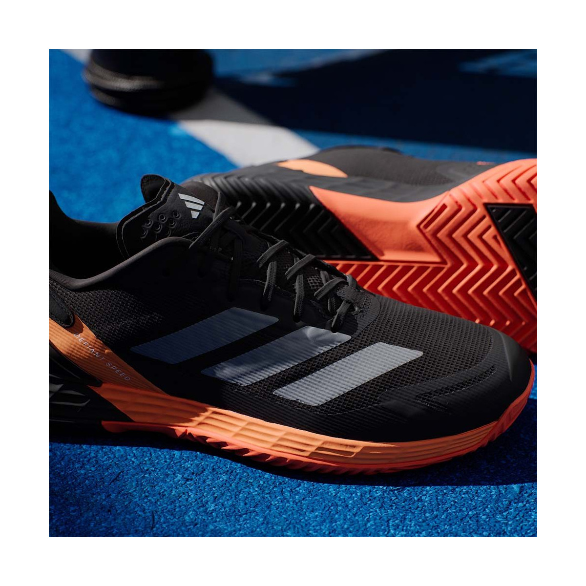 Adidas Defiant Speed 2 Tennisschuhe Schwarz / Orange