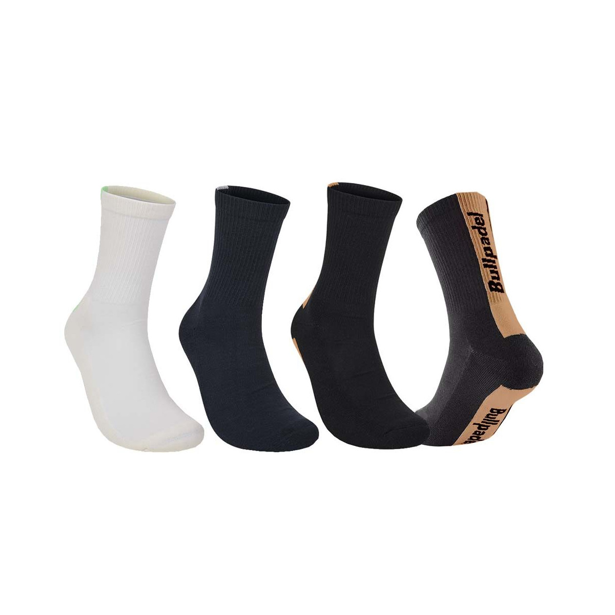 Bullpadel BP265 Socken Schwarz / Marineblau / Wei&szlig; (3 Paar)