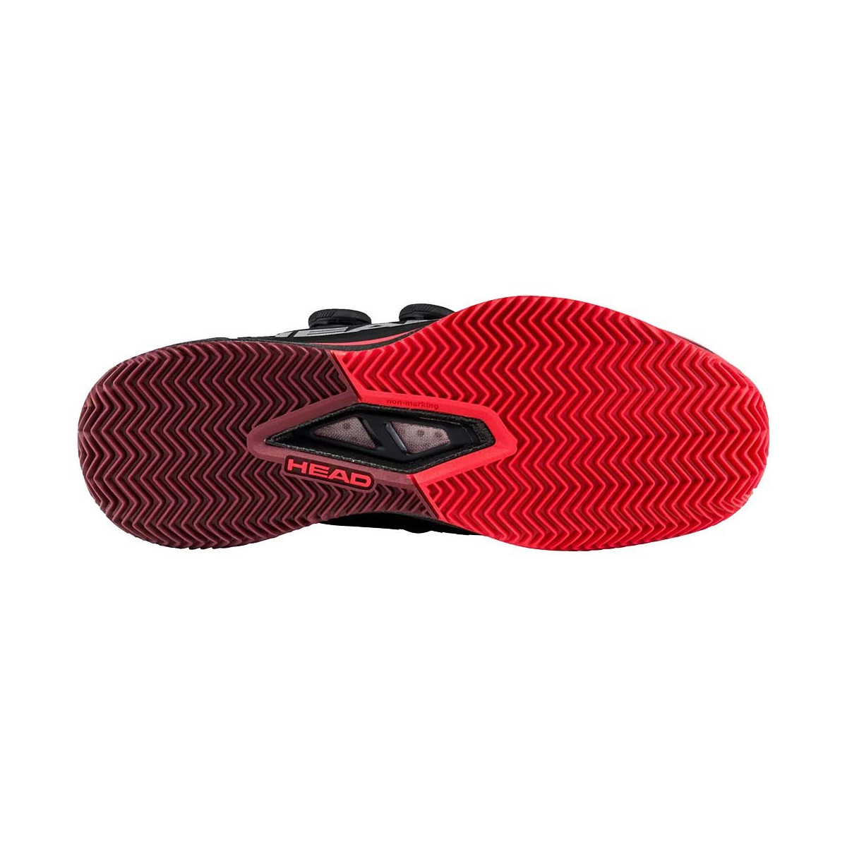 Head Endure Pro BOA Tennisschuhe Sandplatz Schwarz / Rot
