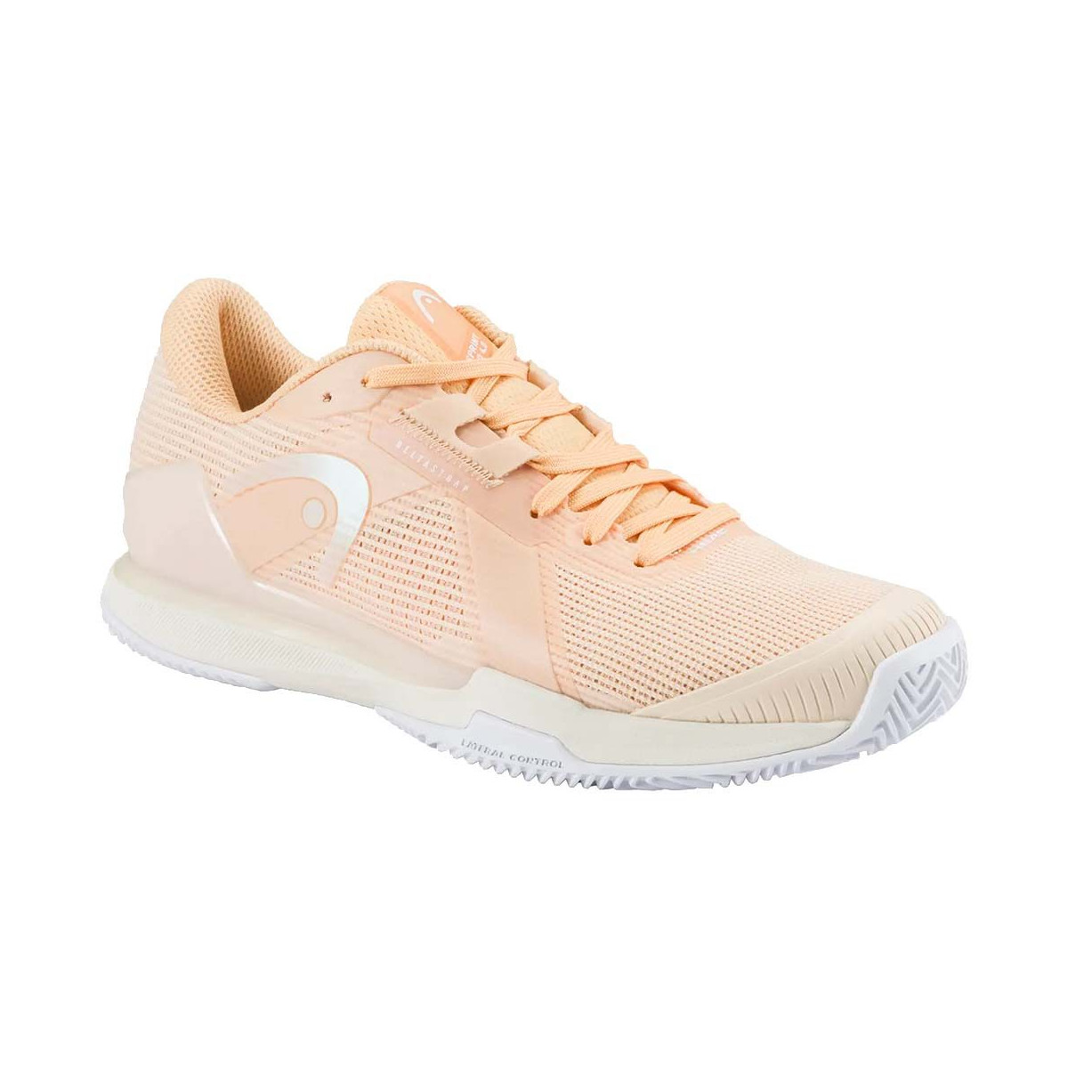 Head Sprint Pro 4.0 Damen Tennisschuhe Sandplatz Pfirsich / Wei&szlig;