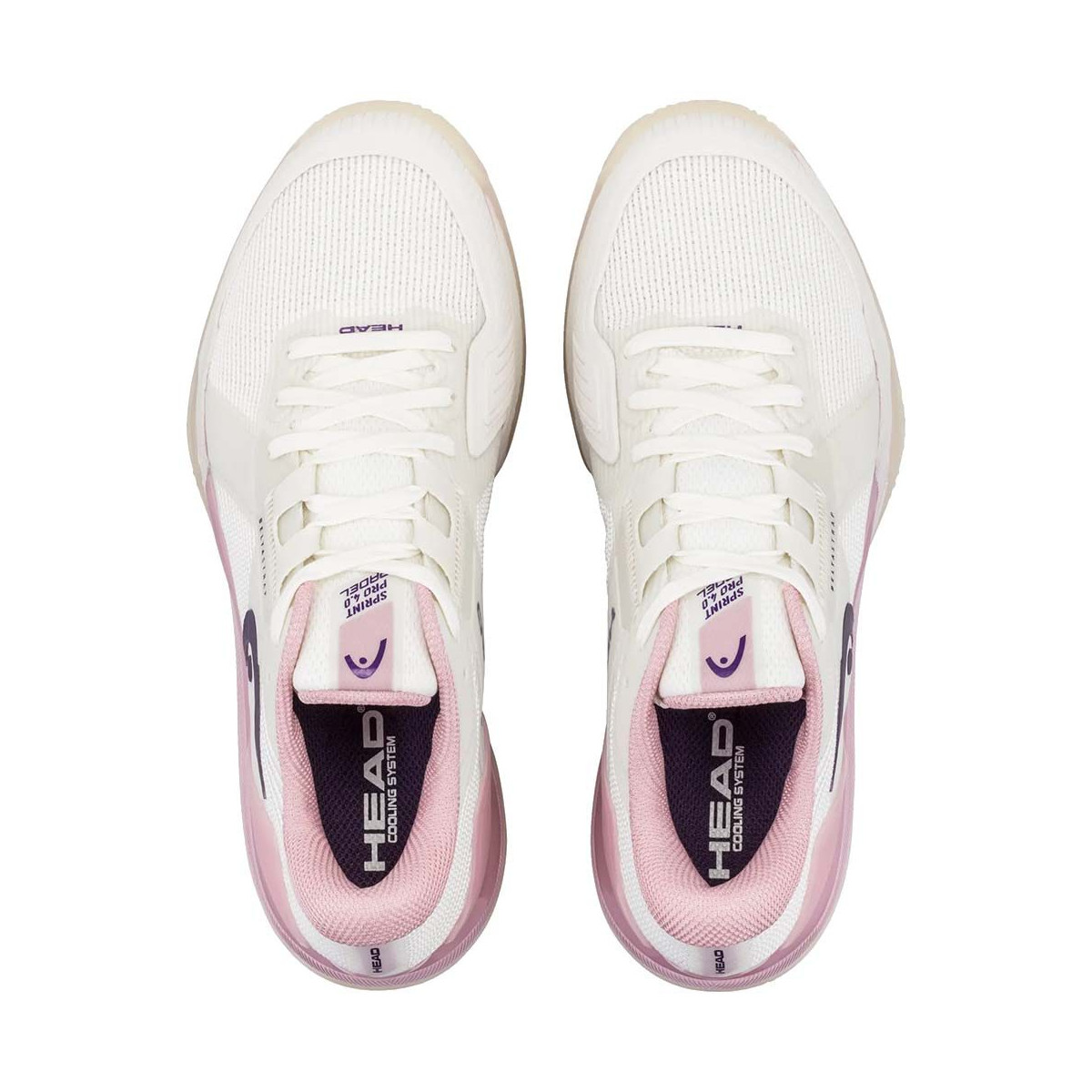 Head Sprint Pro 4.0 Damen Padelschuhe Wei&szlig; / Rosa