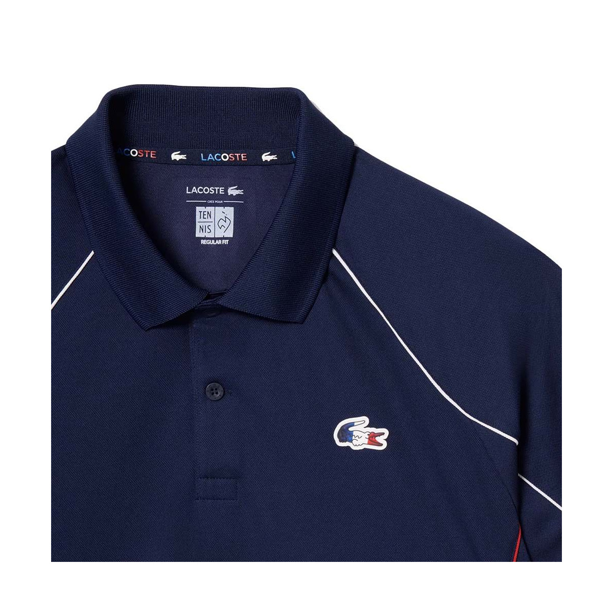 Lacoste Frankreich Tennis-Nationalteam Poloshirt Marineblau