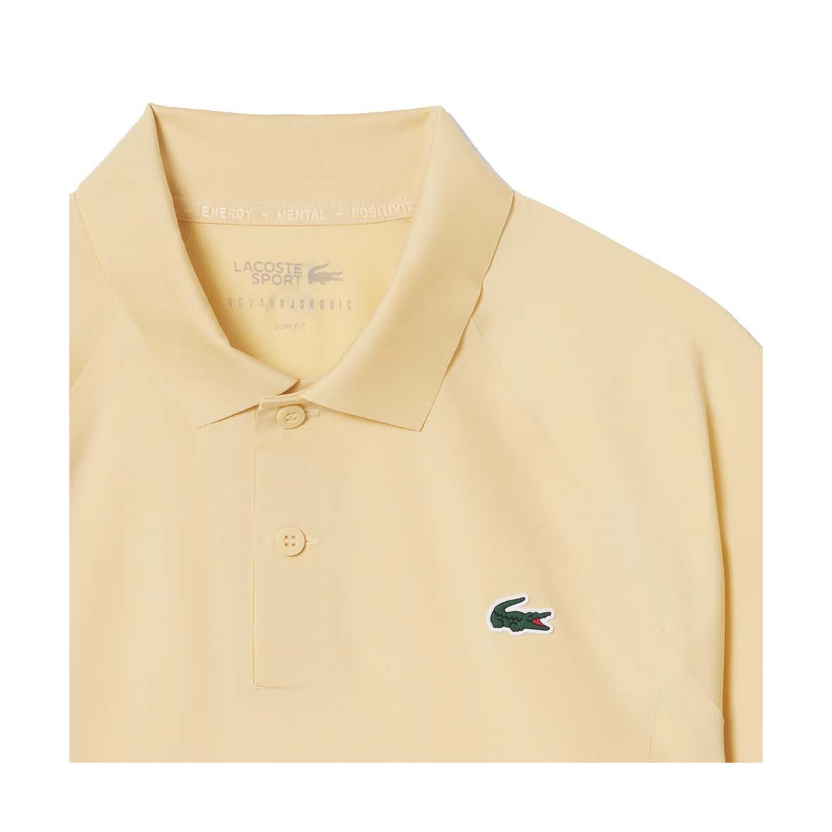 Lacoste Tennis Novak Djokovic On Court Poloshirt Gelb