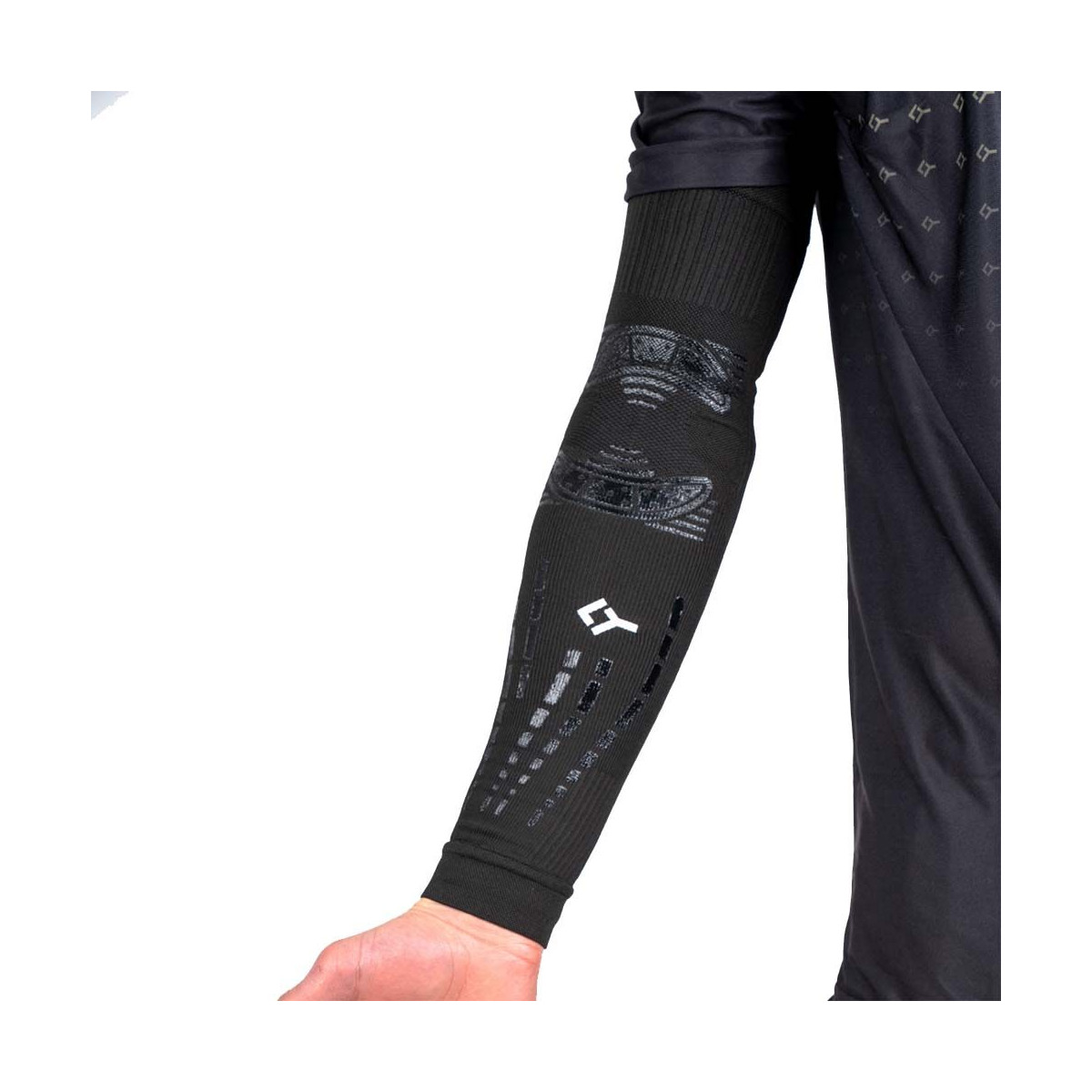 Floky NO-STRAIN Evolution Kompressions&auml;rmel Schwarz