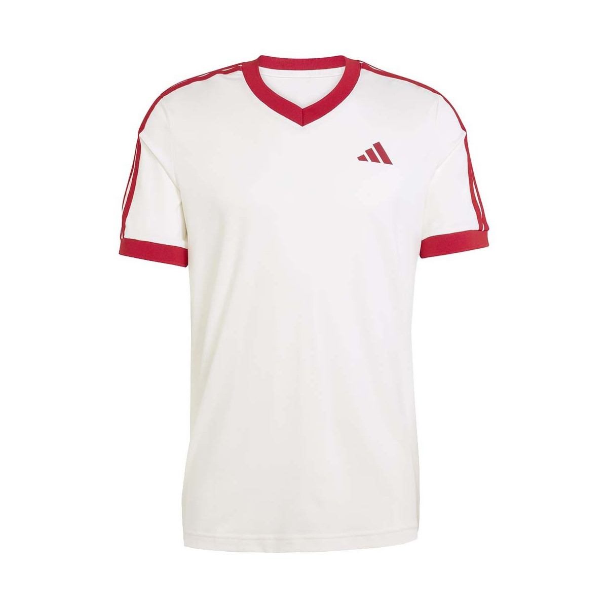 Adidas Tennis Classics T-Shirt Wei&szlig; / Rot