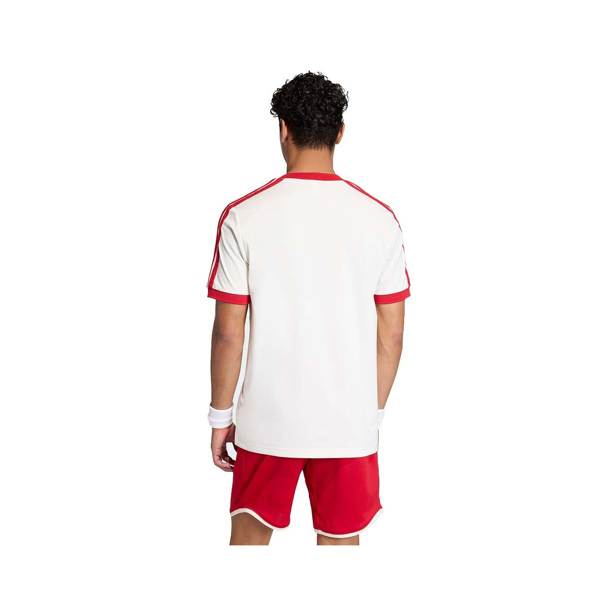Adidas Tennis Classics T-Shirt Wei&szlig; / Rot