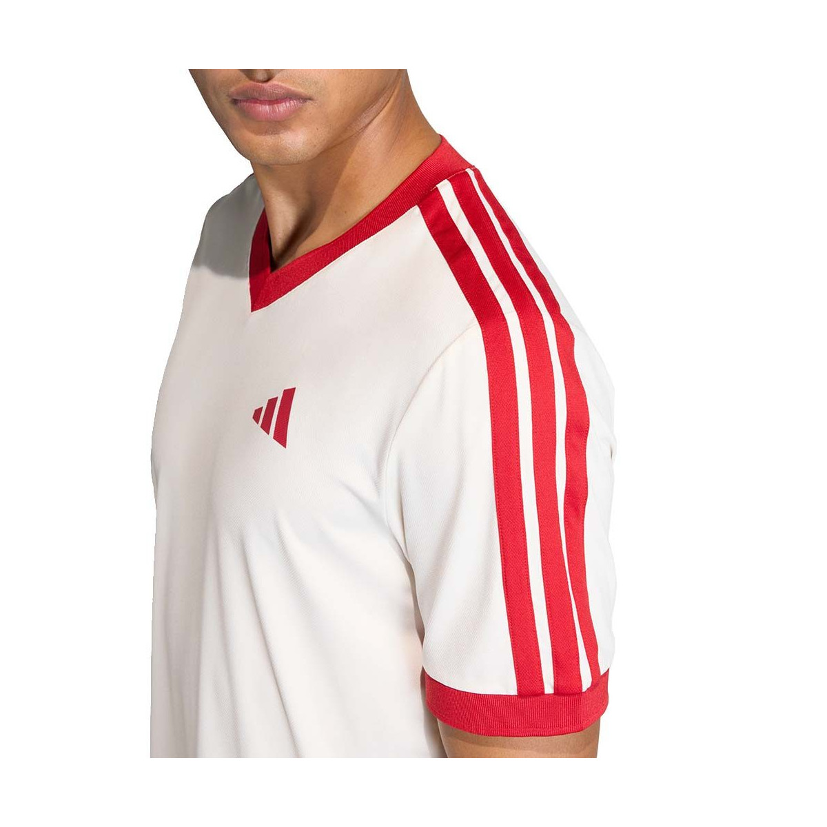 Adidas Tennis Classics T-Shirt Wei&szlig; / Rot