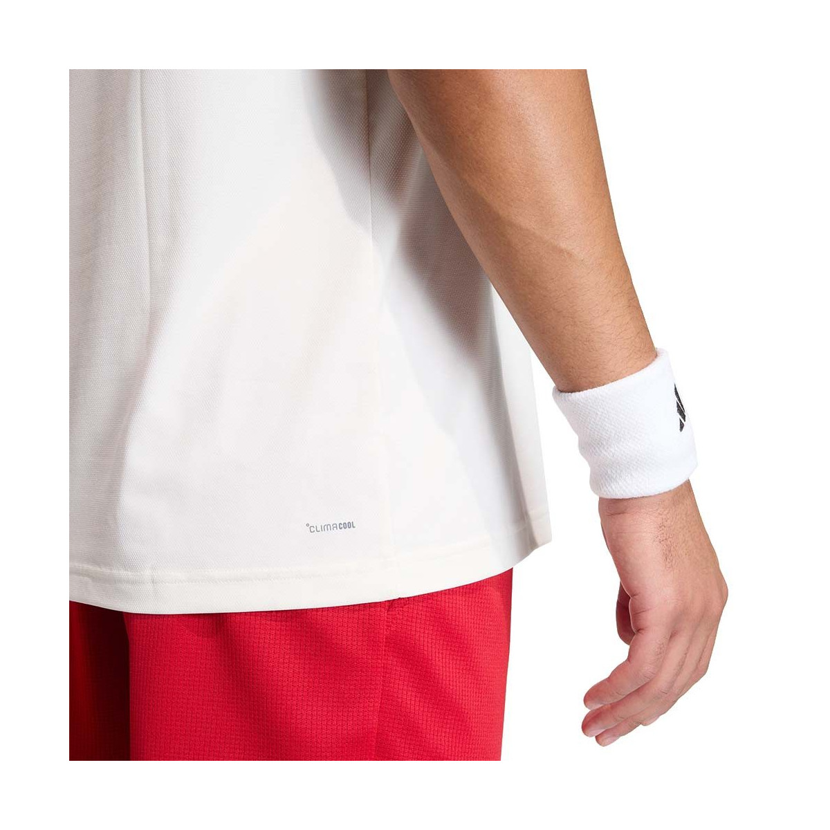 Adidas Tennis Classics T-Shirt Wei&szlig; / Rot