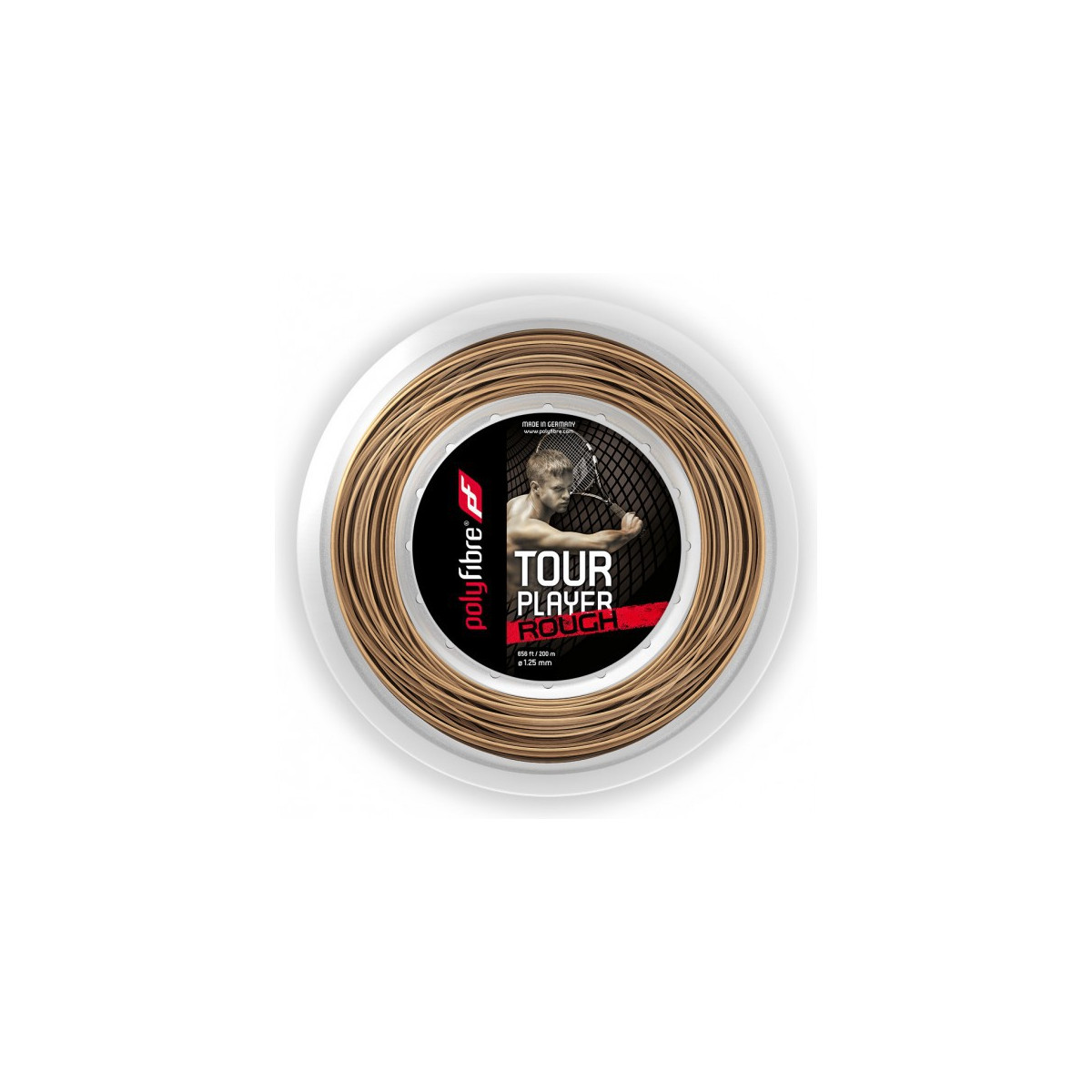 Polyfibre Tour Player Rough Saitenrolle 200 m