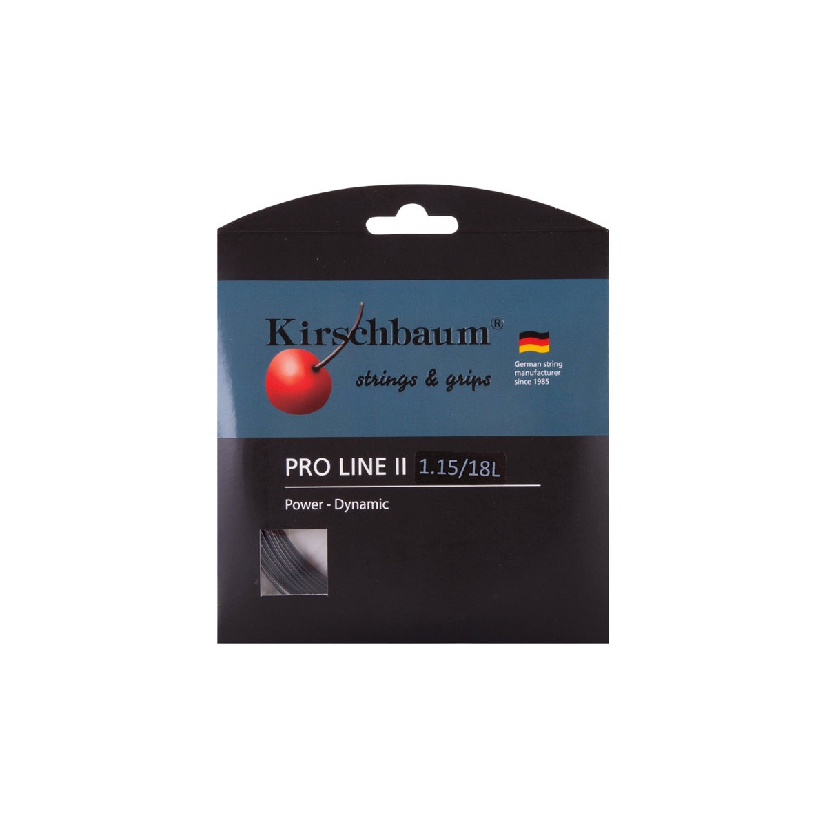 Kirschbaum Pro Line 2 black Tennissaite 12 m