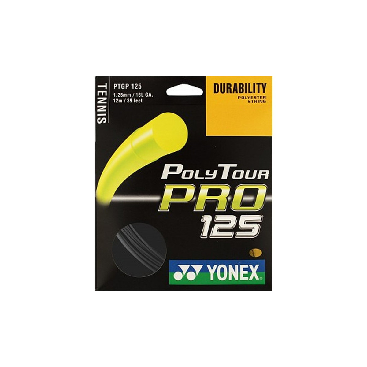 Yonex Poly Tour Pro Tennissaite Schwarz