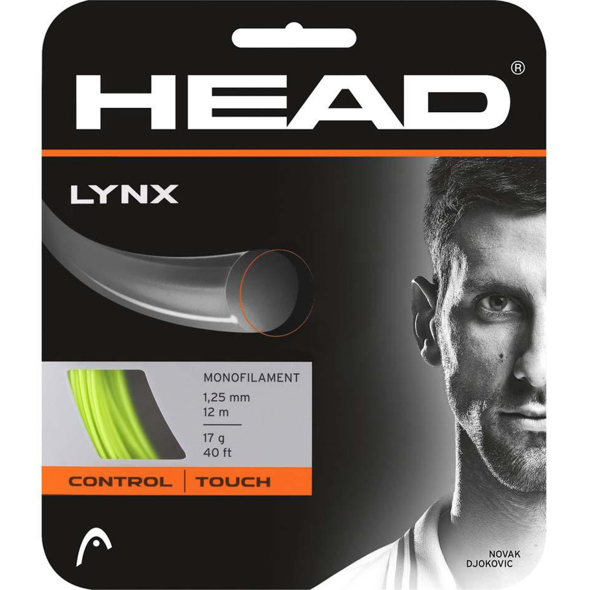Head Lynx Tennissaite Gelb 12 m
