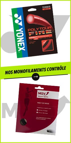 Monofilament-Saiten mit viel Kontrolle