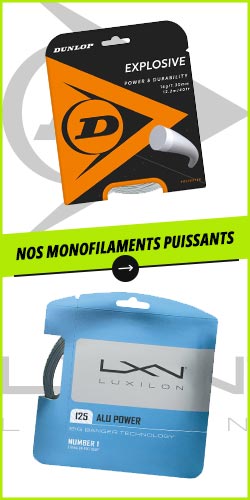 Monofilament-Saiten mit viel Power