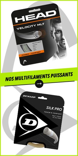 Multifilament-Saiten mit viel Power