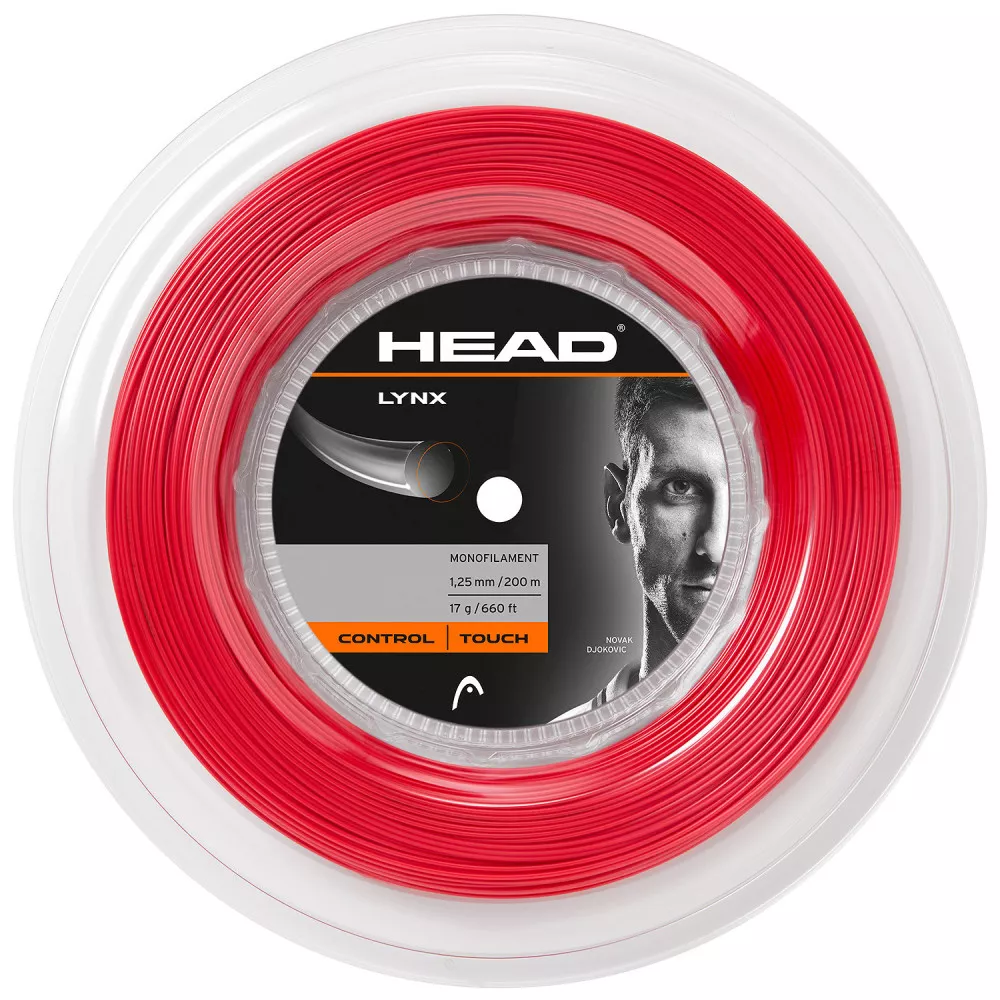 Head Lynx Saitenrolle Rot 200 m
