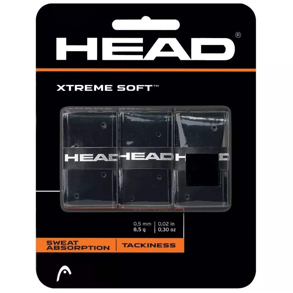 Head Extreme Soft Overgrip Schwarz 3er-Pack