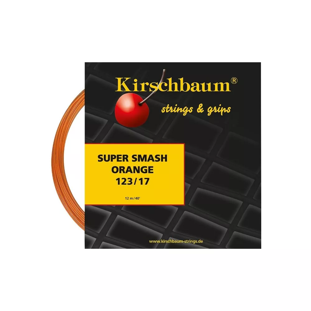 Kirschbaum SuperSmash Tennissaite Orange 12 m
