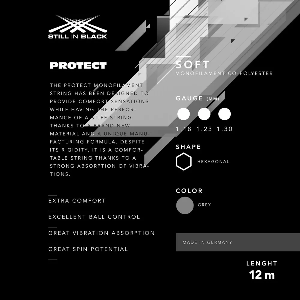 Still In Black Protect Tennissaite 12 m
