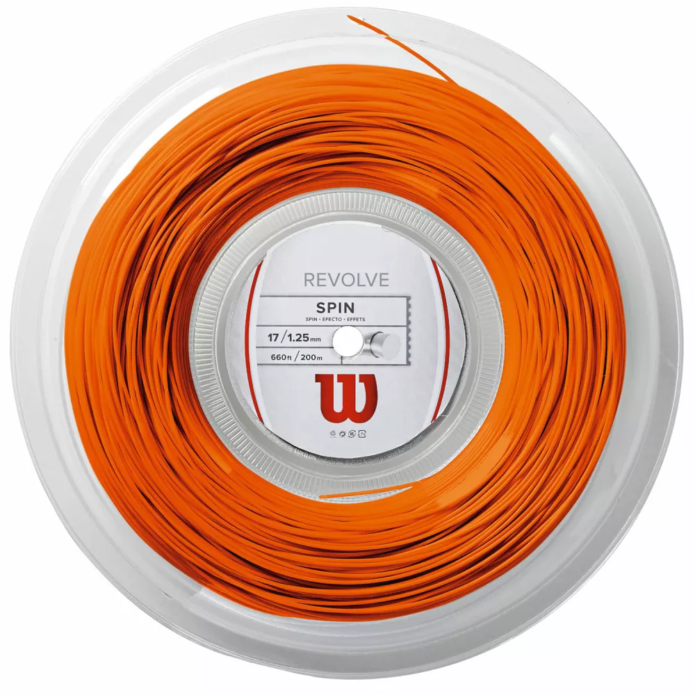 Wilson Revolve Saitenrolle Orange 200 m