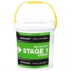 Dunlop Stage 1 Tennisb&auml;lle Gr&uuml;n 60er-Eimer