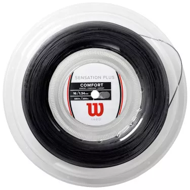 Wilson Sensation Plus Saitenrolle Schwarz 200 m