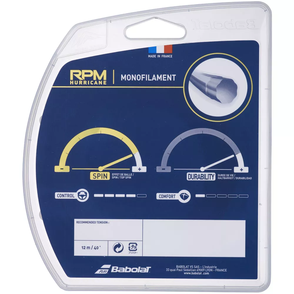 Babolat RPM Hurricane Tennissaite 12 m