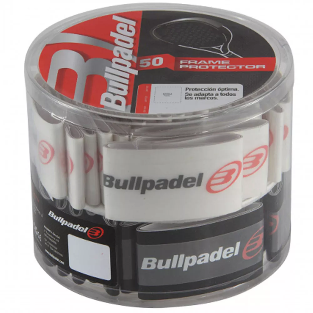 Bullpadel Rahmenschutz Schwarz / Transparent 50er-Box