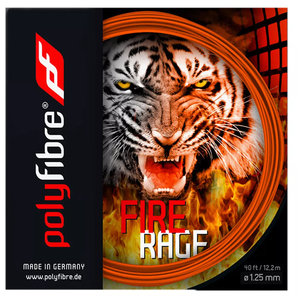 Polyfibre Fire Raged Ribbed Tennissaite 12 m