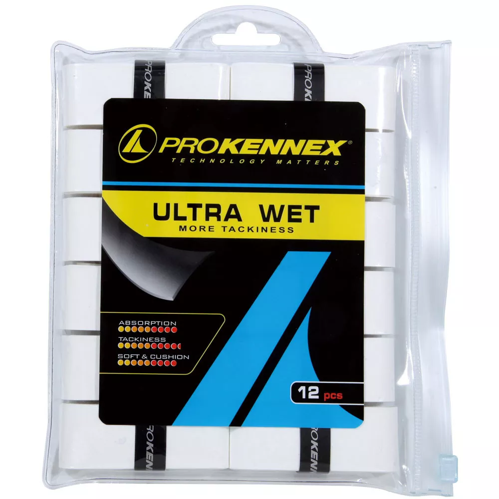 Pro Kennex Ultra Wet Overgrip Wei&szlig; 12er-Pack