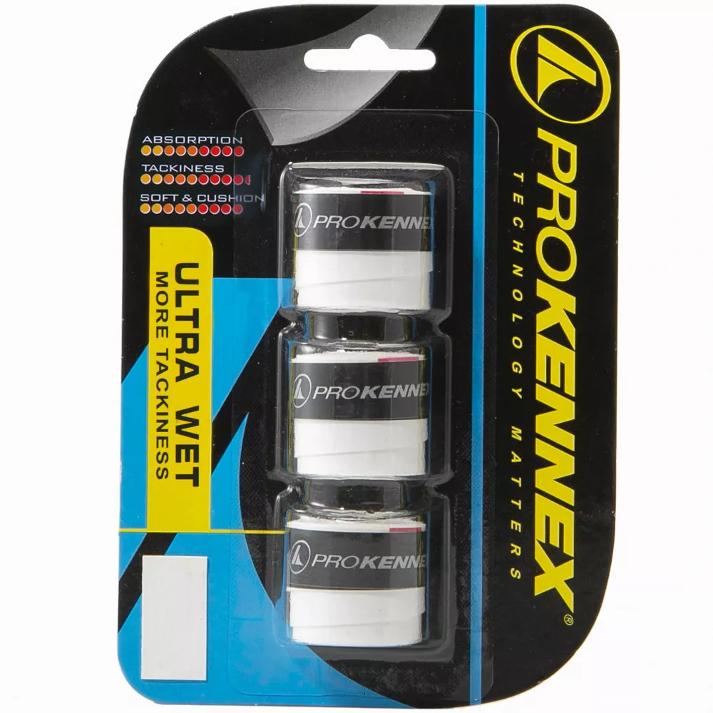 Pro Kennex Ultra Wet Overgrip Wei&szlig; 3er-Pack