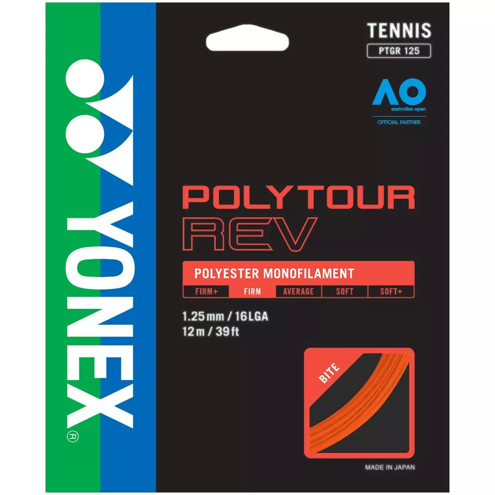 Yonex Poly Tour Rev Tennissaite 12 m