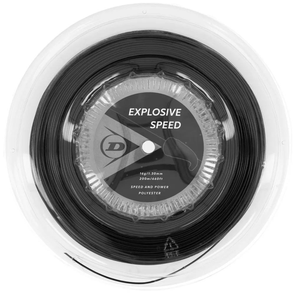 Dunlop Explosive Speed Saitenrolle Schwarz 200 m