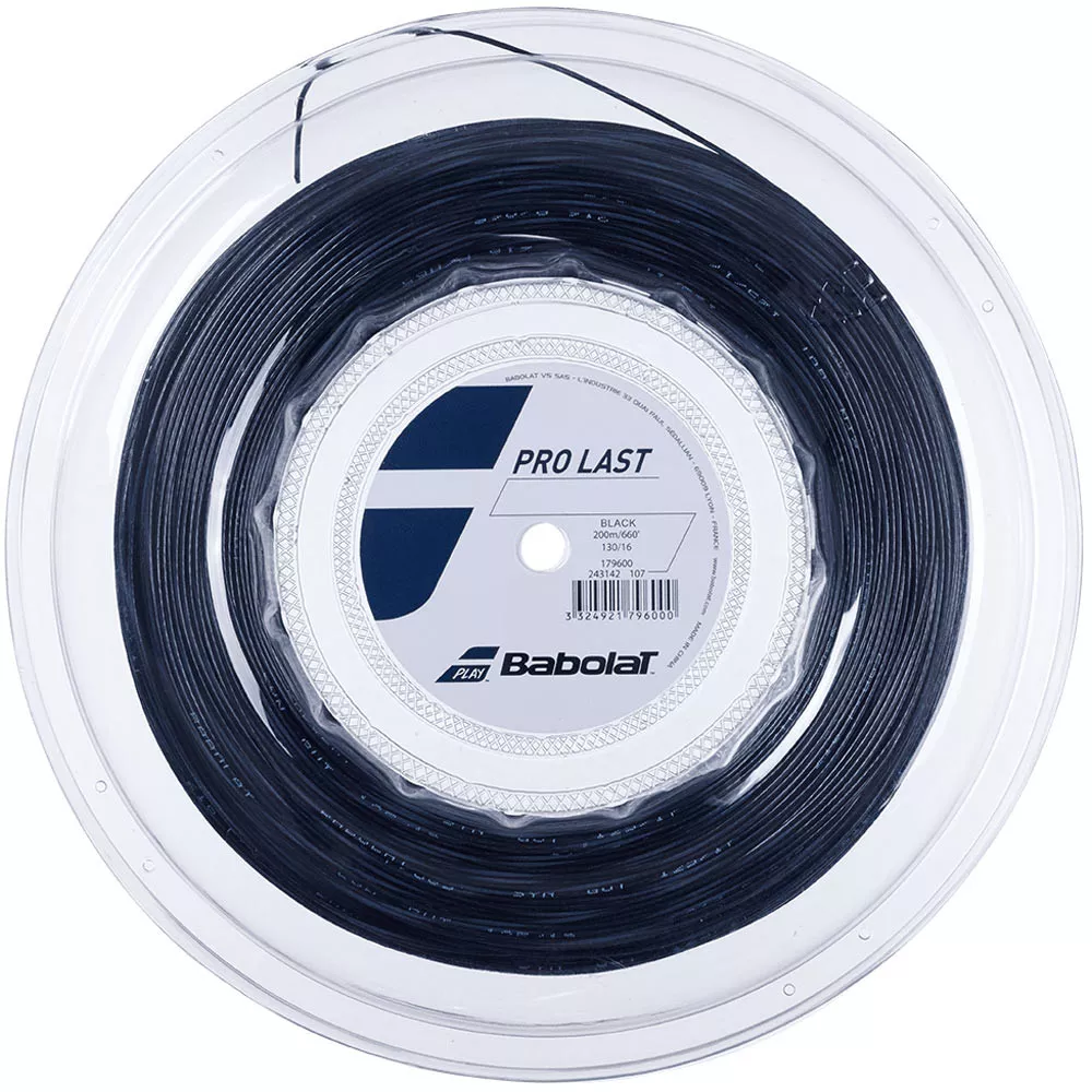 Babolat Pro Last Saitenrolle Schwarz 200 m
