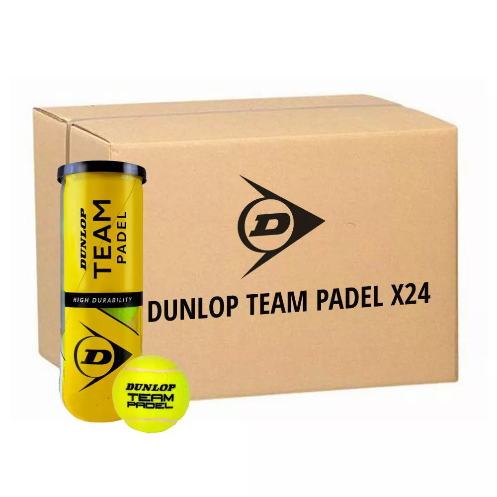 Dunlop Team Padelb&auml;lle Karton (24 Dosen &agrave; 3 B&auml;lle)